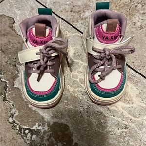 White Pink Turquoise Sneakers